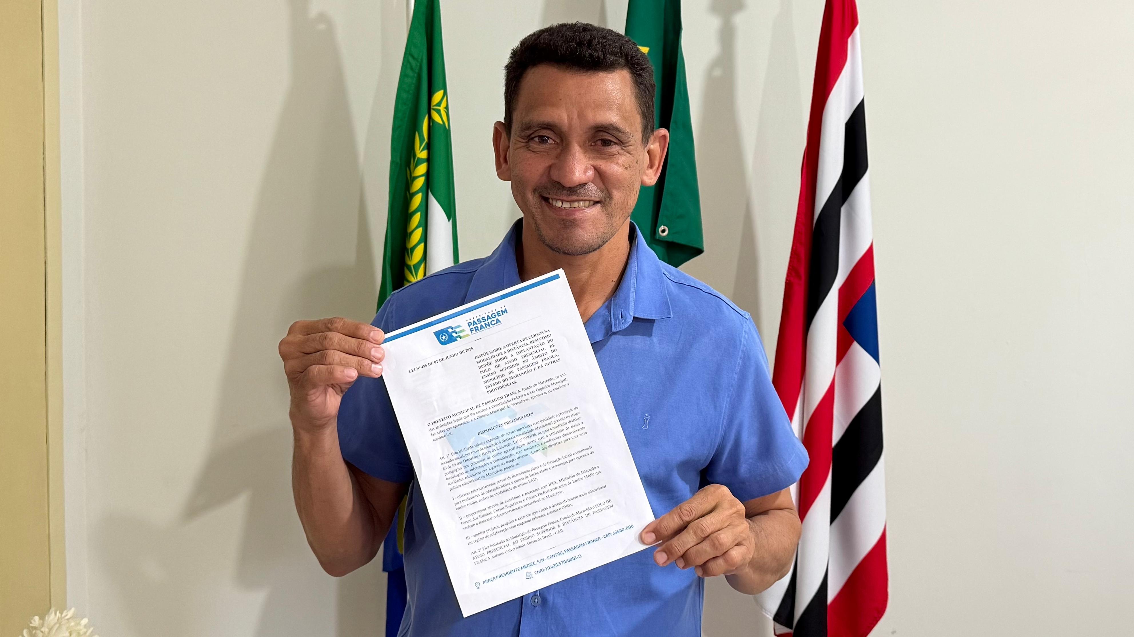 Passagem Franca avança na educação superior com criação do Polo de Apoio Presencial da UAB